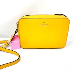 Kate Spade Harper Crossbody Shoulder Bag Sunflower Yellow NWOT